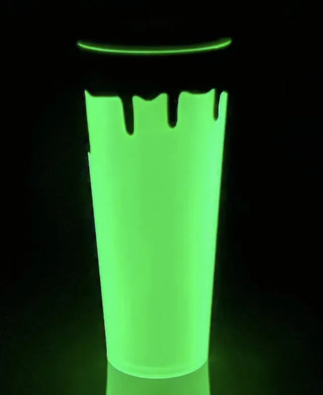 Cup With Straw Plastic Double Layer Durian Luminous Cup - Bellarte Enchanté Cup With Straw Plastic Double Layer Durian Luminous Cup